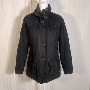 Barbour Ladies Utility Soft Cotton Black Jacket US Sz 8